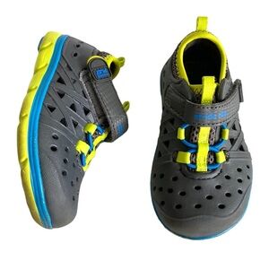 Stride Rite Gray and Yellow Kids Shoes